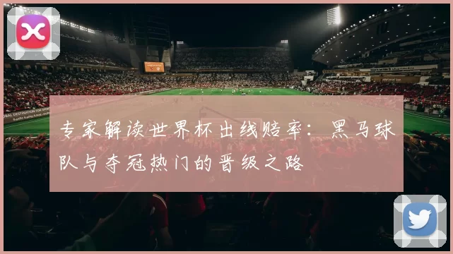 专家解读世界杯出线赔率:黑马球队与夺冠热门的晋级之路